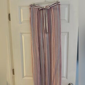 Funky, Striped  Wide-Leg Pants